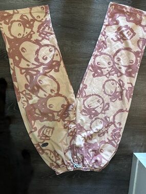 Straight Leg Lounge Pants in Dusty Pink Print